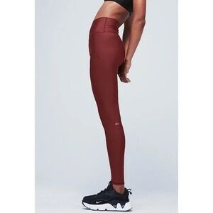 ALO Yoga High-Waist Cranberry Full Length Leggings size L